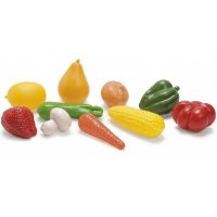 frutas y verduras plasticas para juegos didacticos